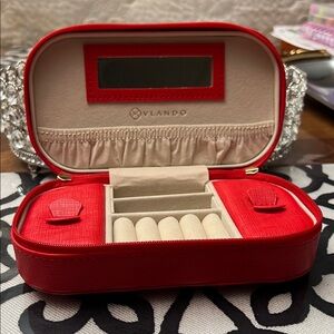 Red Jewelry Travel Case by Vlando